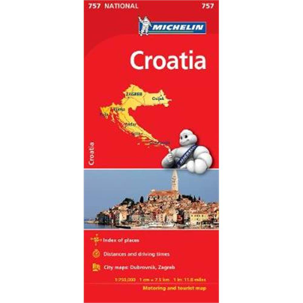 Croatia - Michelin National Map 757